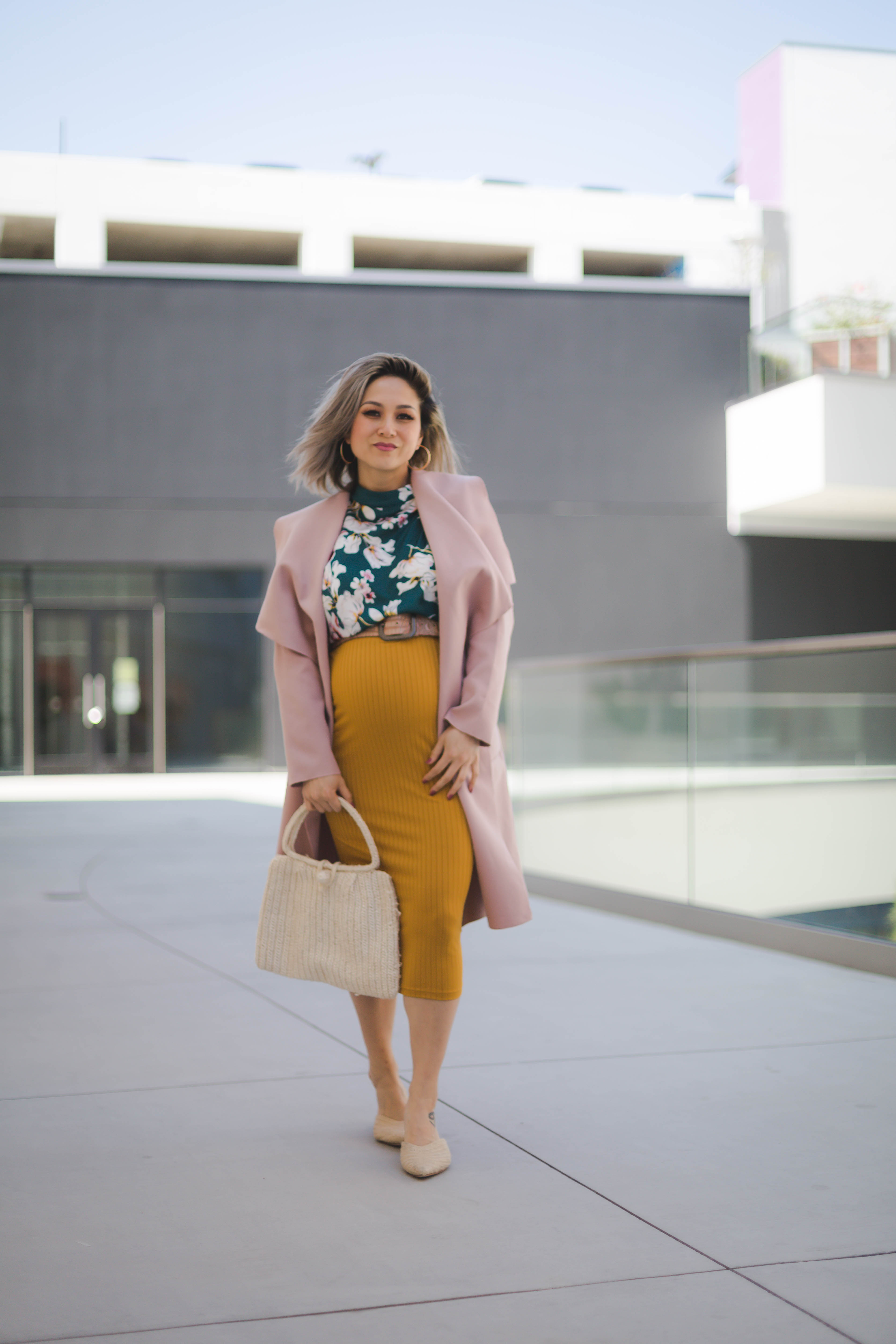 Maternity Style  Golden Girl: One Outfit Two Ways – Haute Khuuture Blog